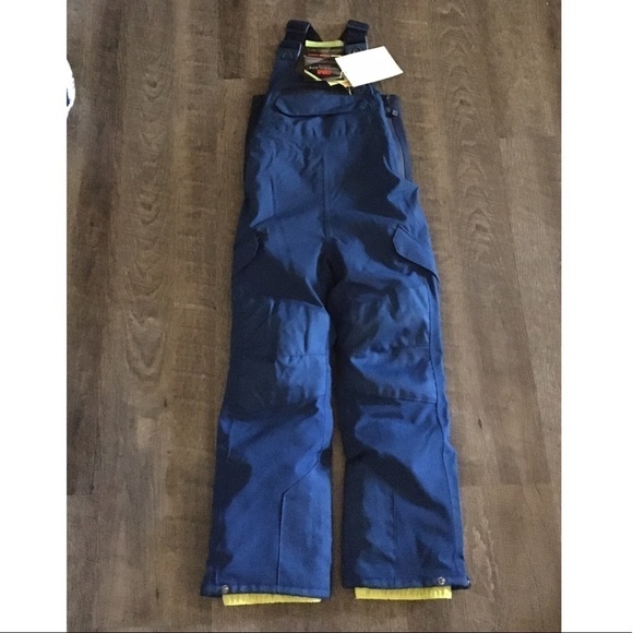 All in Motion Boys’ Blue Sport Snow Bibs XS NWT - Picture 2 of 8